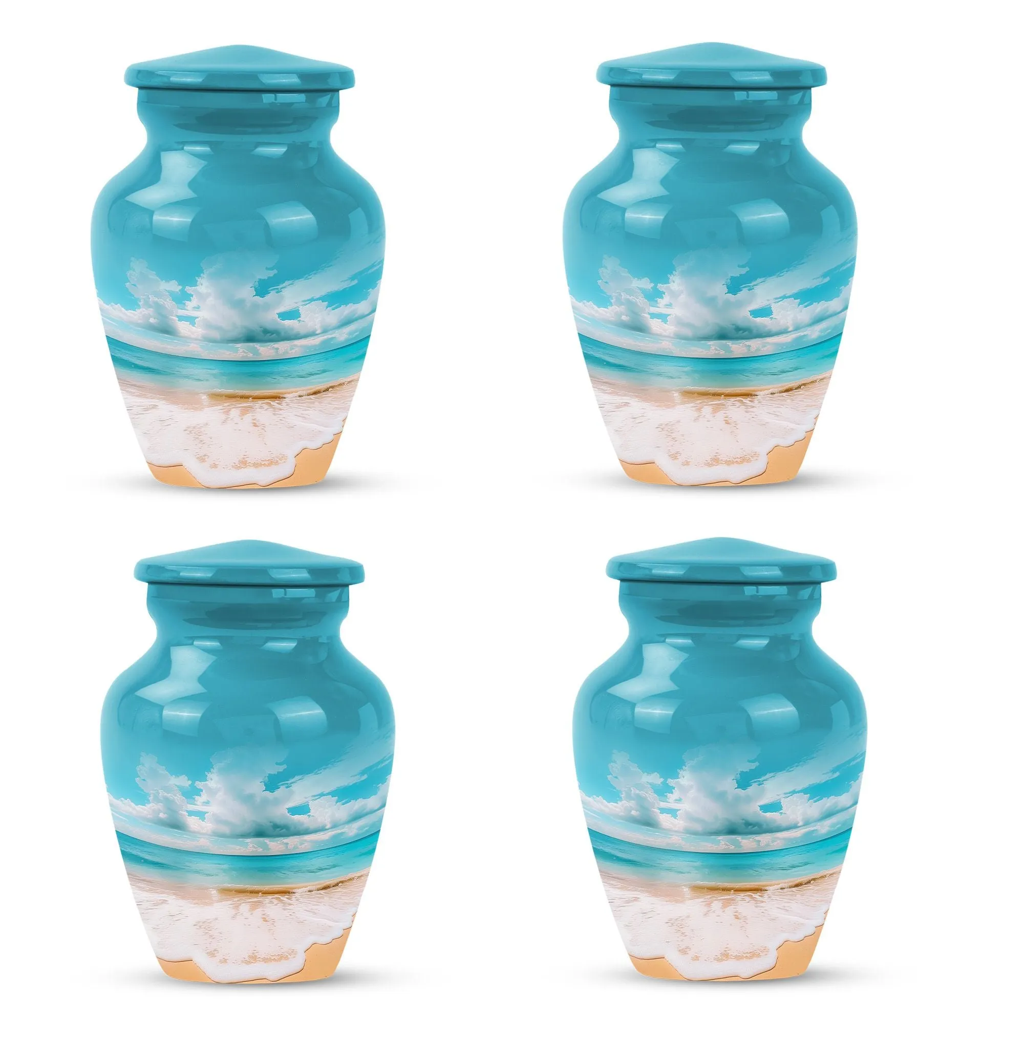 Beach Small Urns For Human Ashes Adult Female Memorial & Funeral Urn