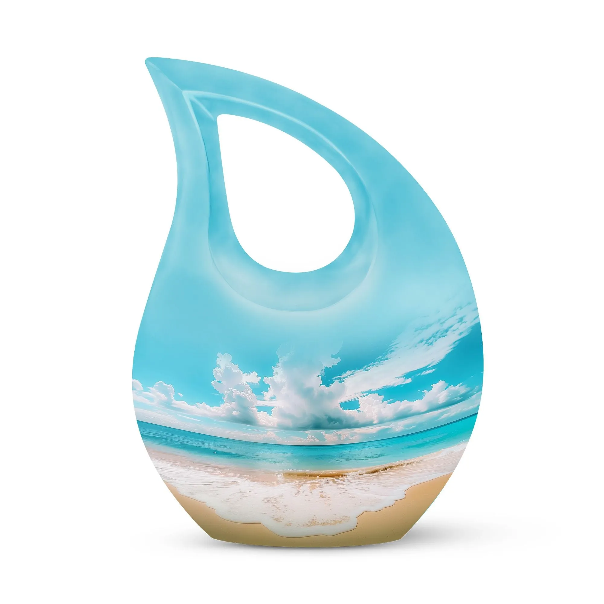 Beach Small Urns For Human Ashes Adult Female Memorial & Funeral Urn