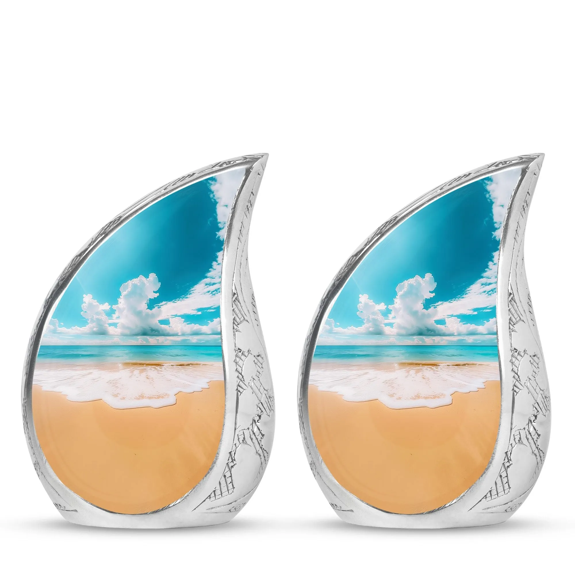 Beach Small Urns For Human Ashes Adult Female Memorial & Funeral Urn