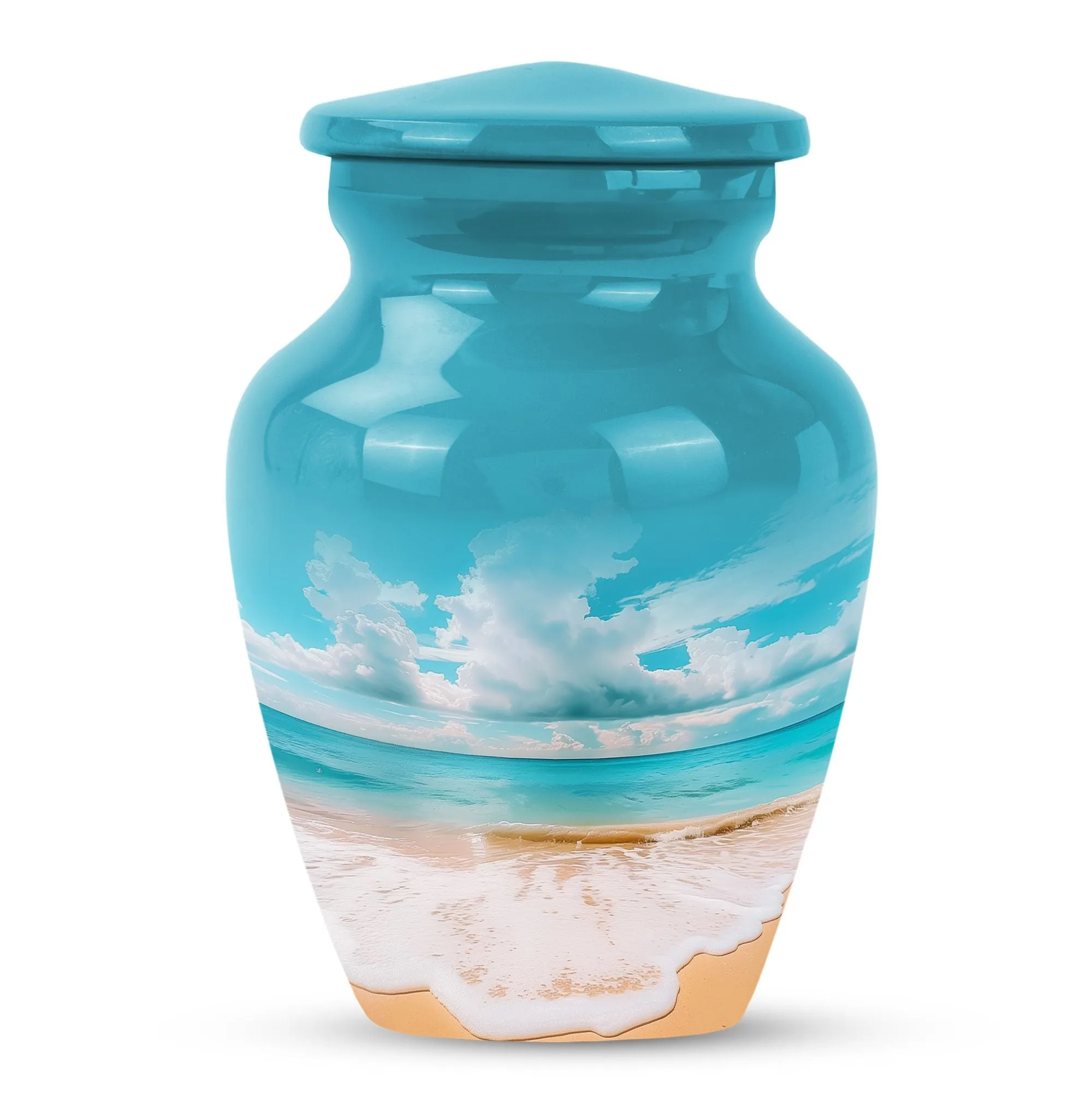 Beach Small Urns For Human Ashes Adult Female Memorial & Funeral Urn