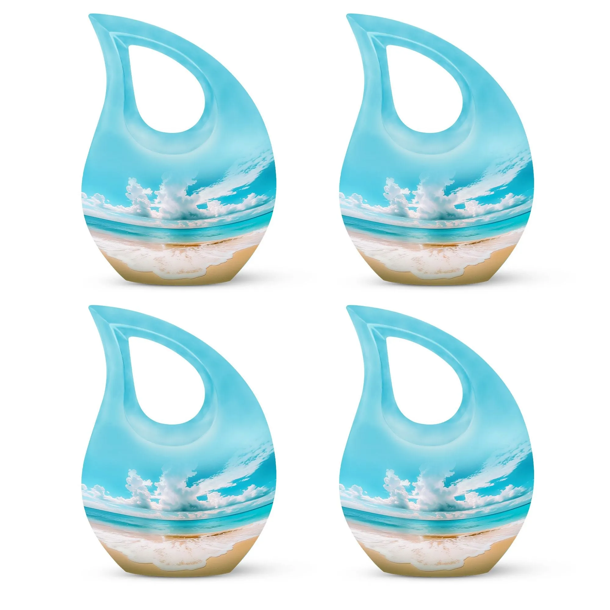 Beach Small Urns For Human Ashes Adult Female Memorial & Funeral Urn