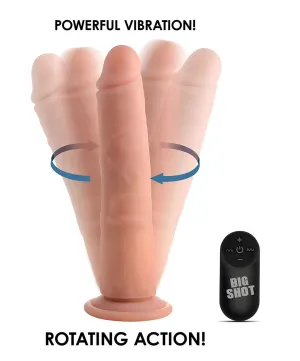 Big Shot 8 Rotating Rechargeable Liquid Silicone Dong Without Balls