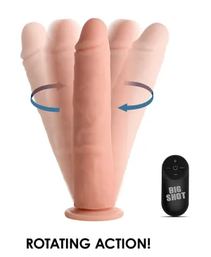 Big Shot 9 Rotating Rechargeable Liquid Silicone Dong Without Balls