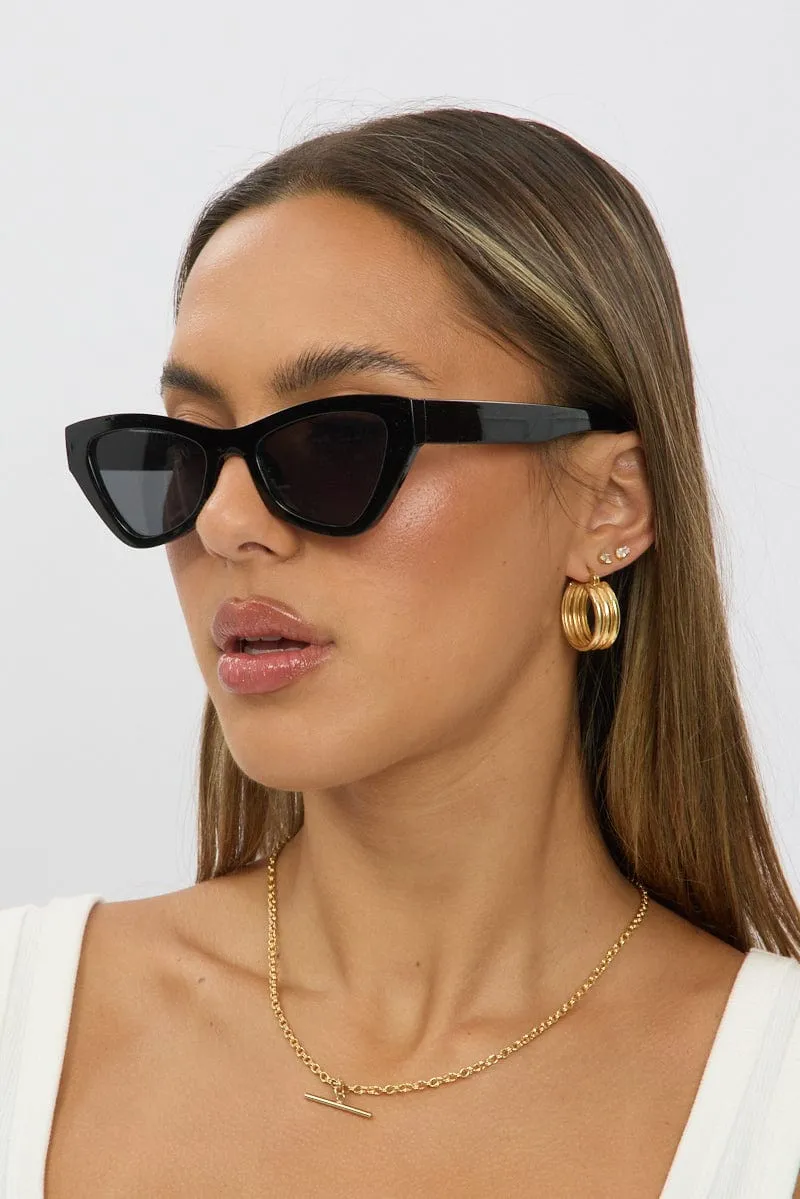 Black Cat Eye Sunglasses