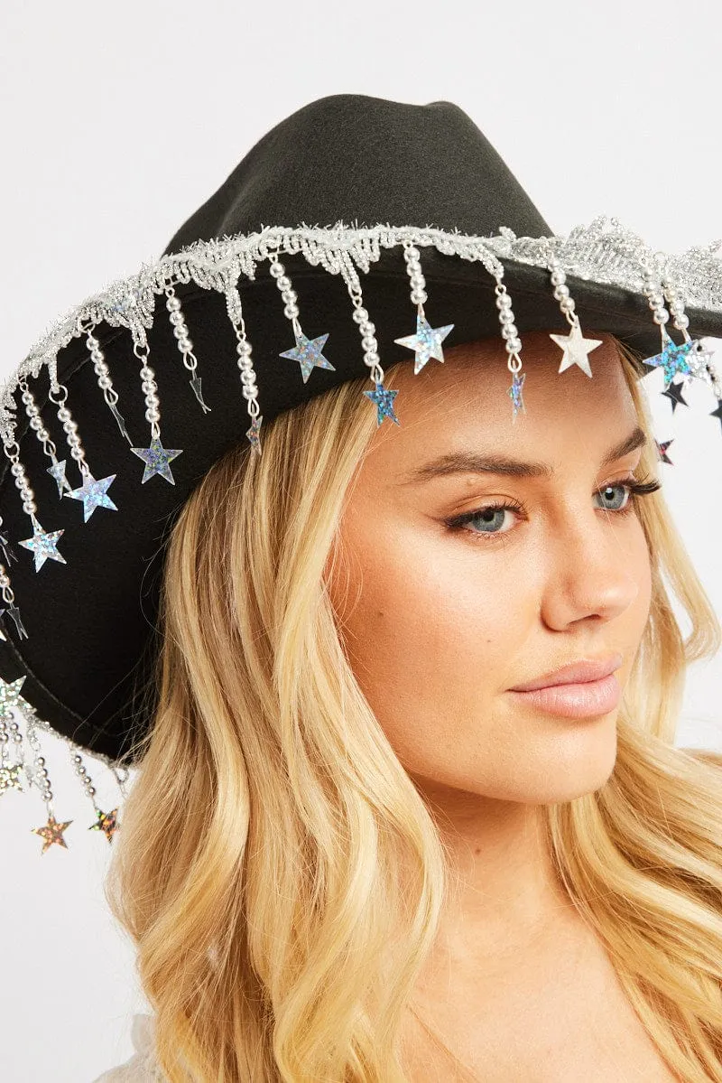 Black Festival Cowboy Hat