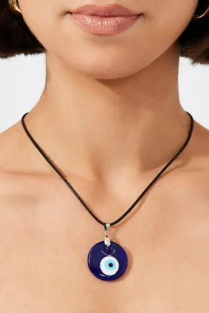 Blue Evil Eye Pendent Necklace