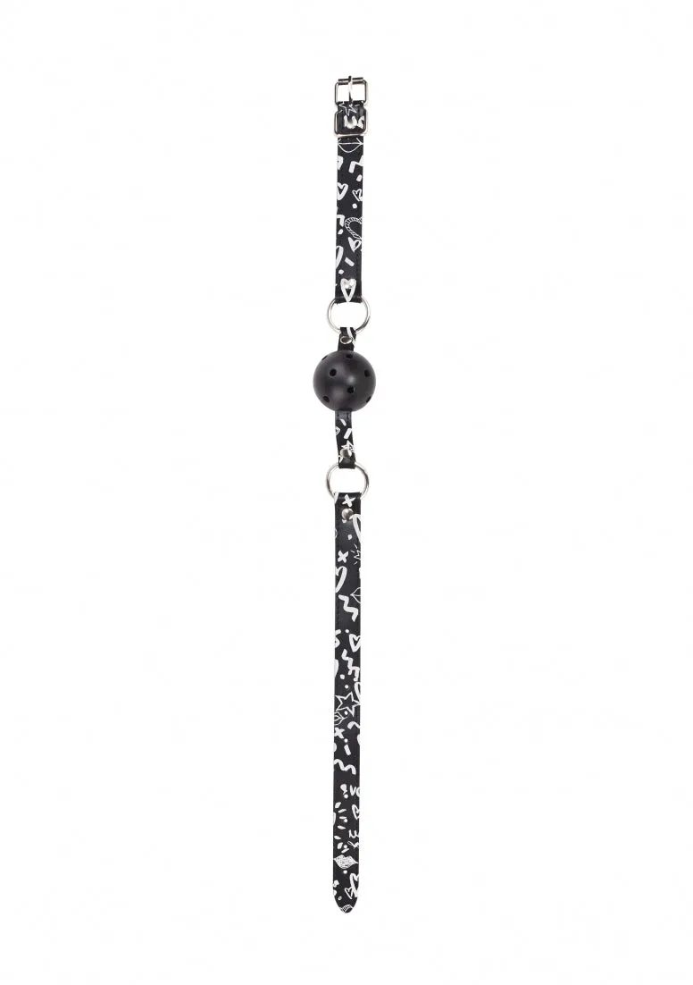 Breathable Ball Gag - Love Street Art Fashion - Black
