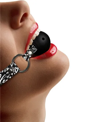 Breathable Ball Gag - Love Street Art Fashion - Black