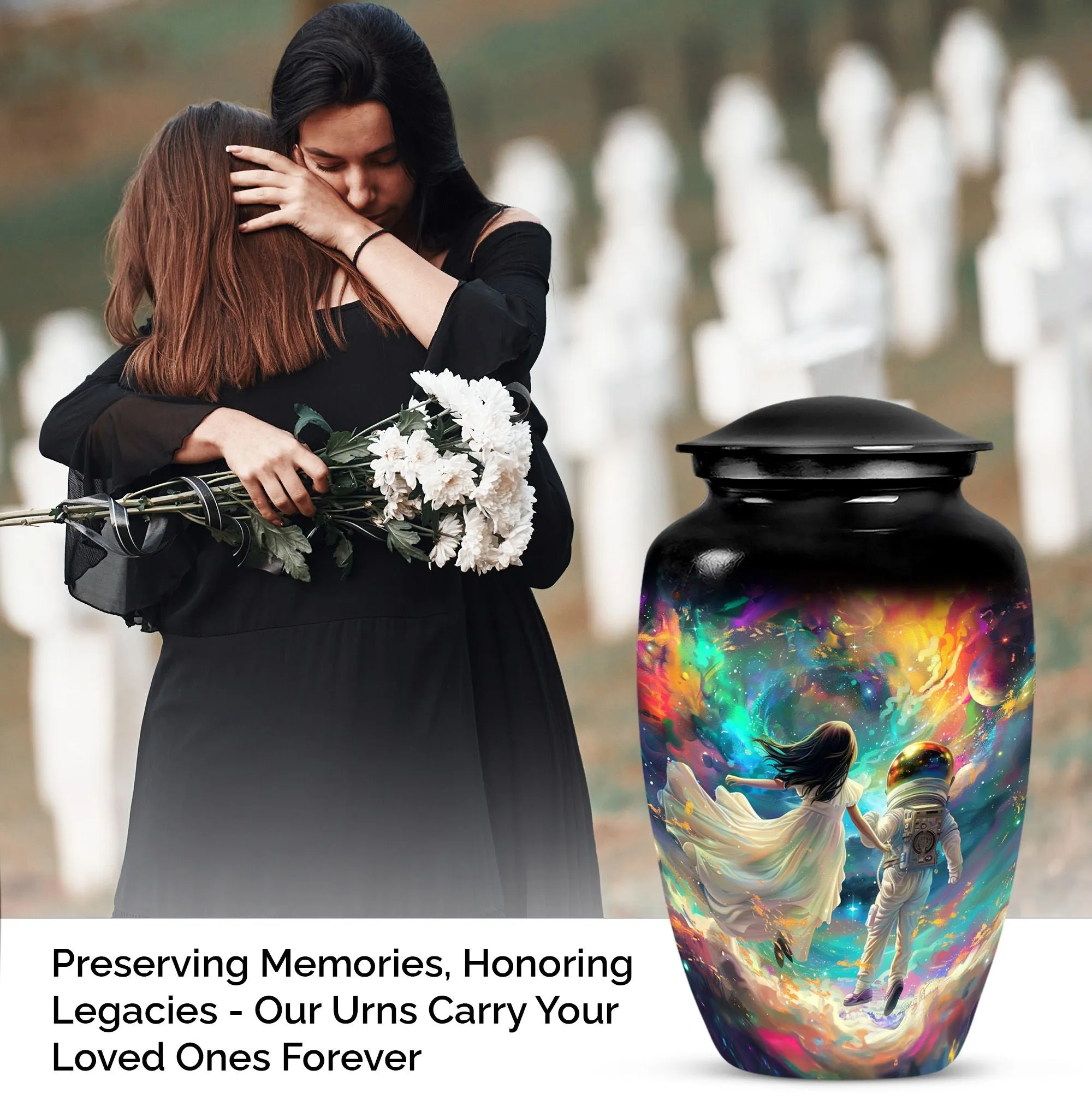 Brother and Sister Cremation Keepsake for Ashes Memorial Urn
