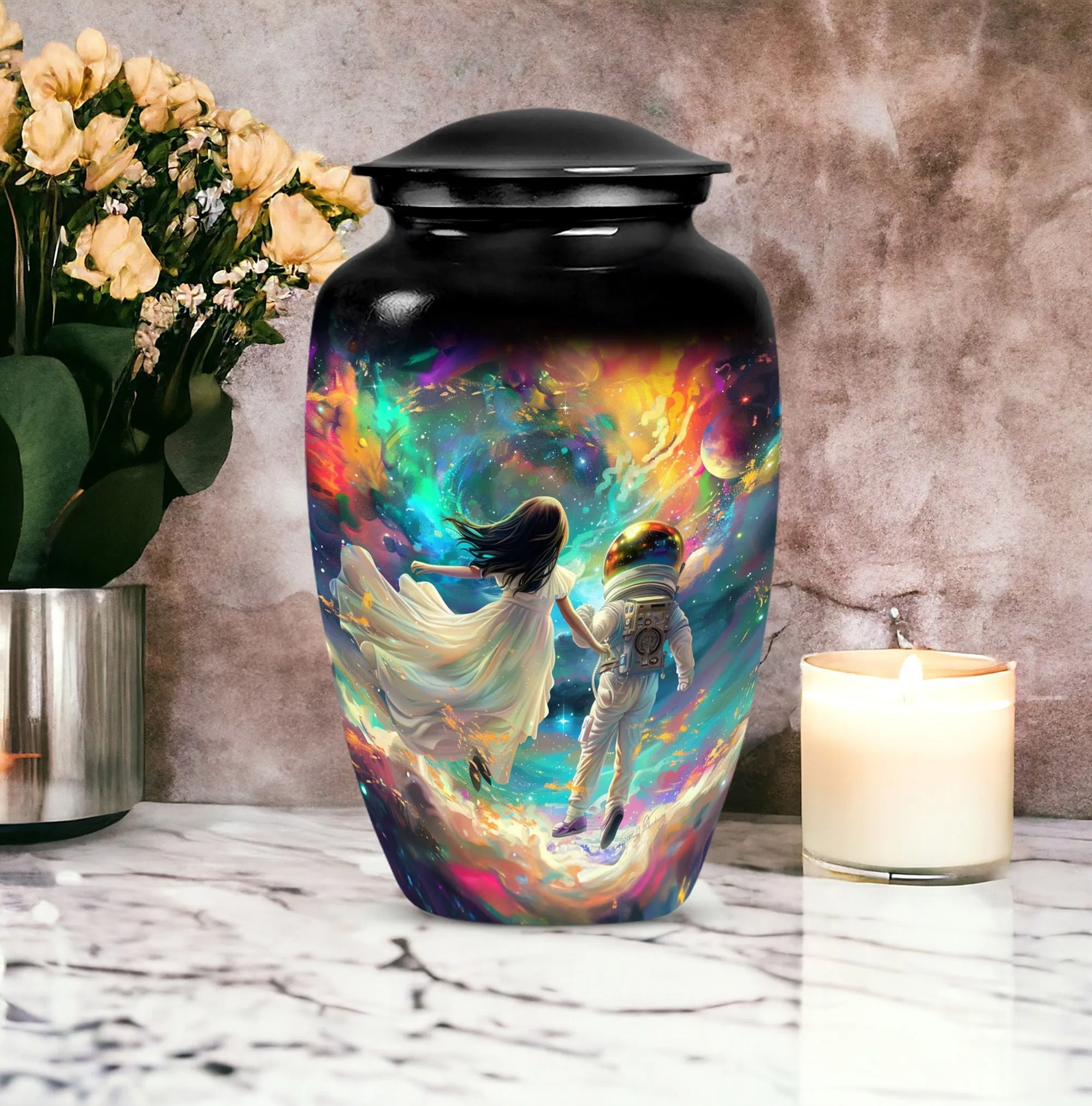 Brother and Sister Cremation Keepsake for Ashes Memorial Urn