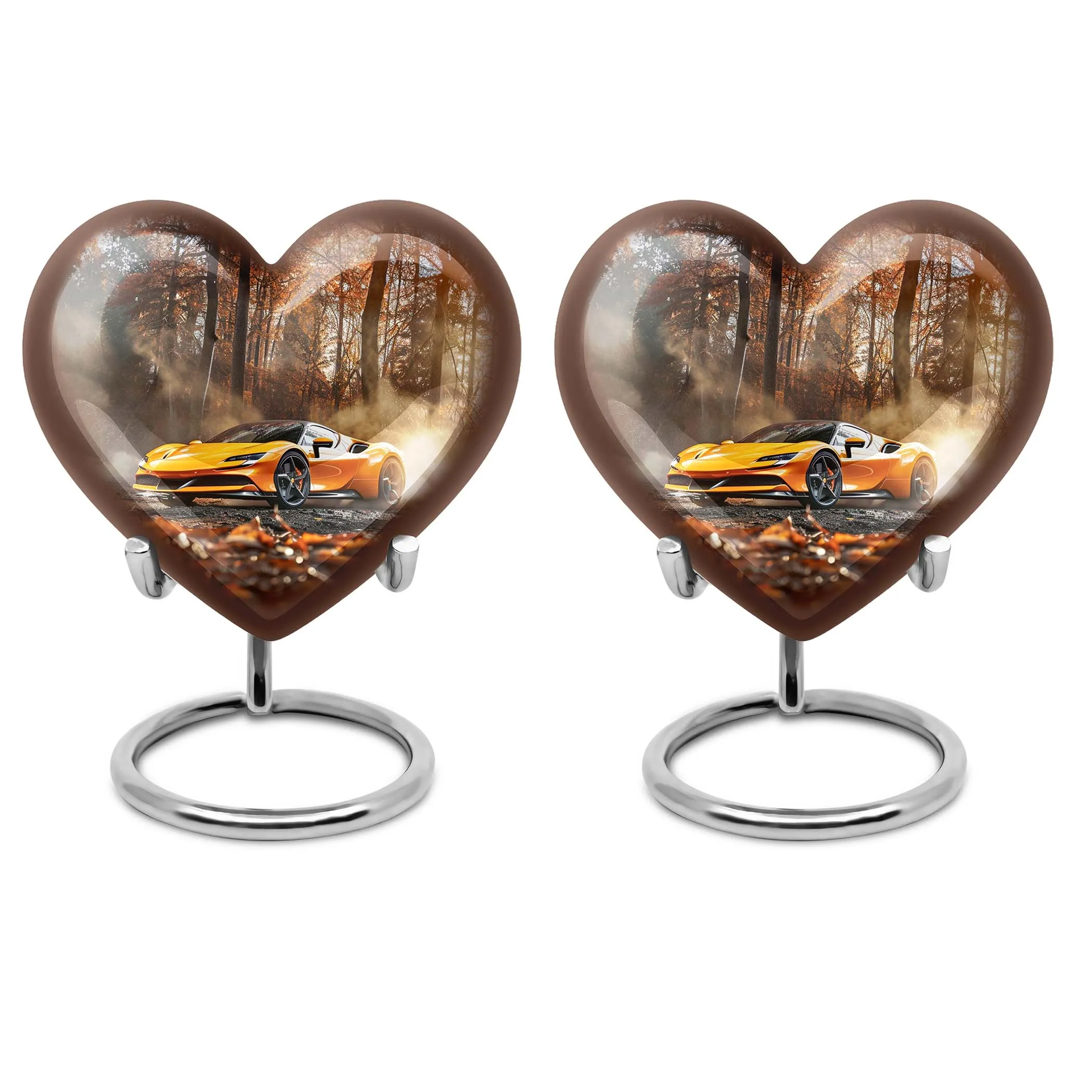 Car Heart Memorial Urn for Adult Male - Tribute to Loved Ones
