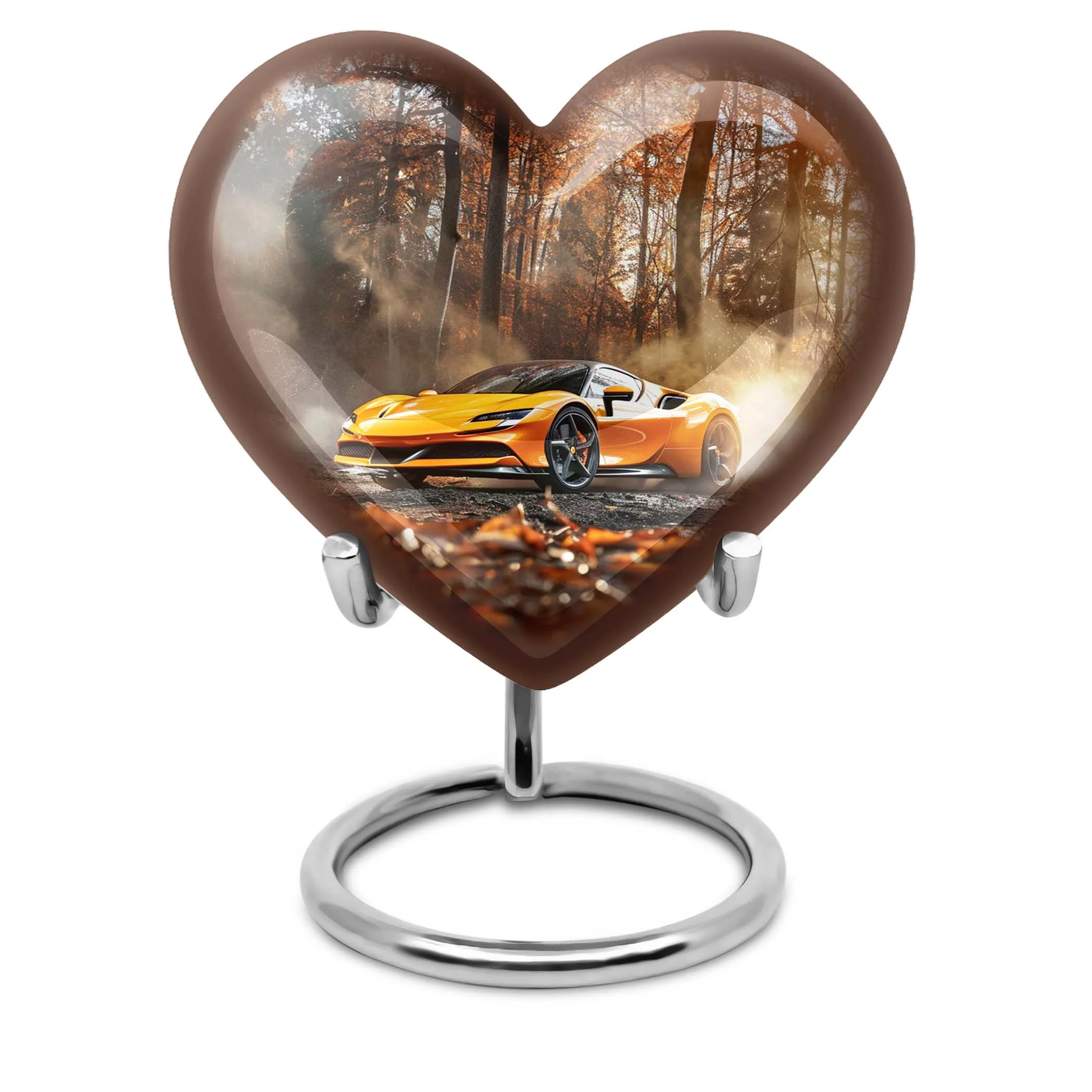 Car Heart Memorial Urn for Adult Male - Tribute to Loved Ones