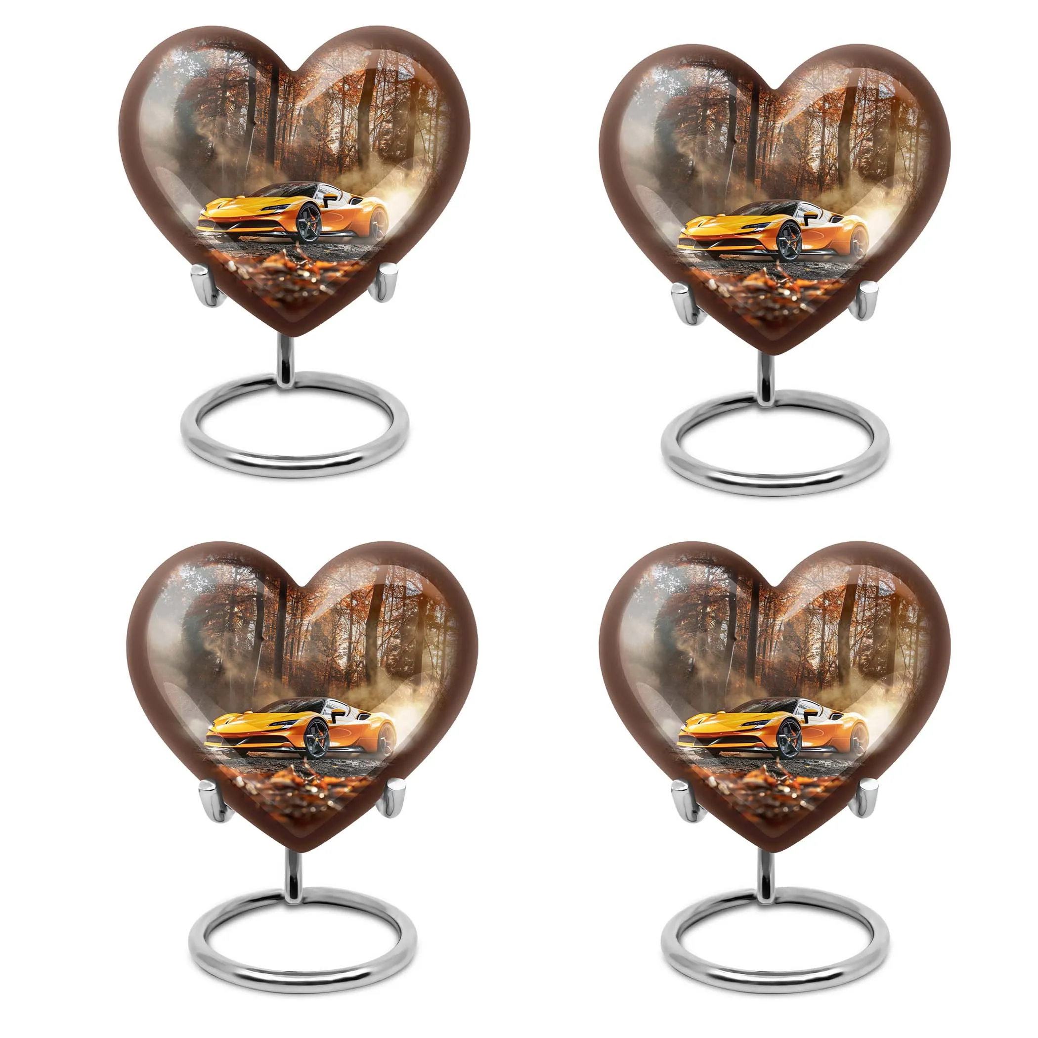 Car Heart Memorial Urn for Adult Male - Tribute to Loved Ones