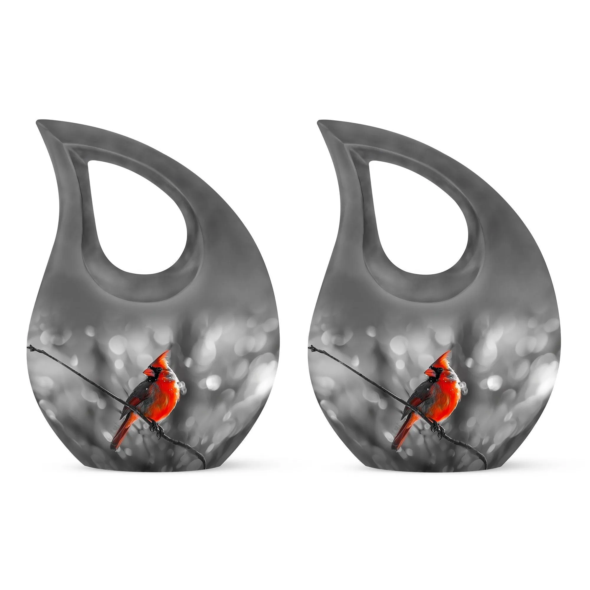 Cardinal Bird Tribute: Affection Memorial Urn for Cremation Ashes
