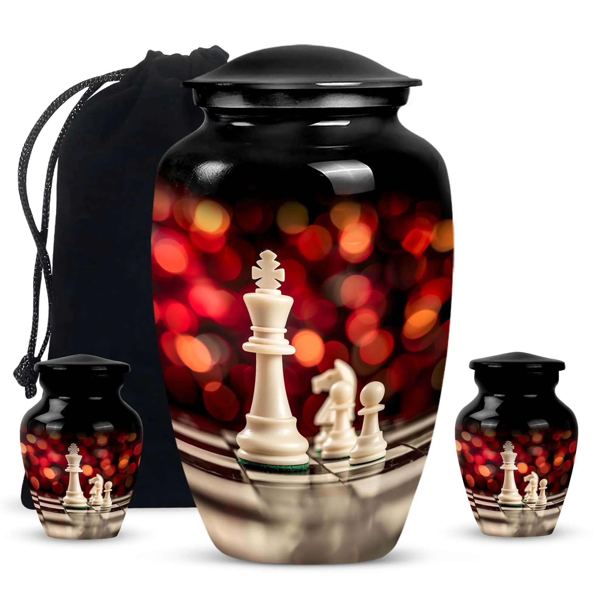 Chess Urn Tribute:  Cremation Hold for Adult Male Remembrance
