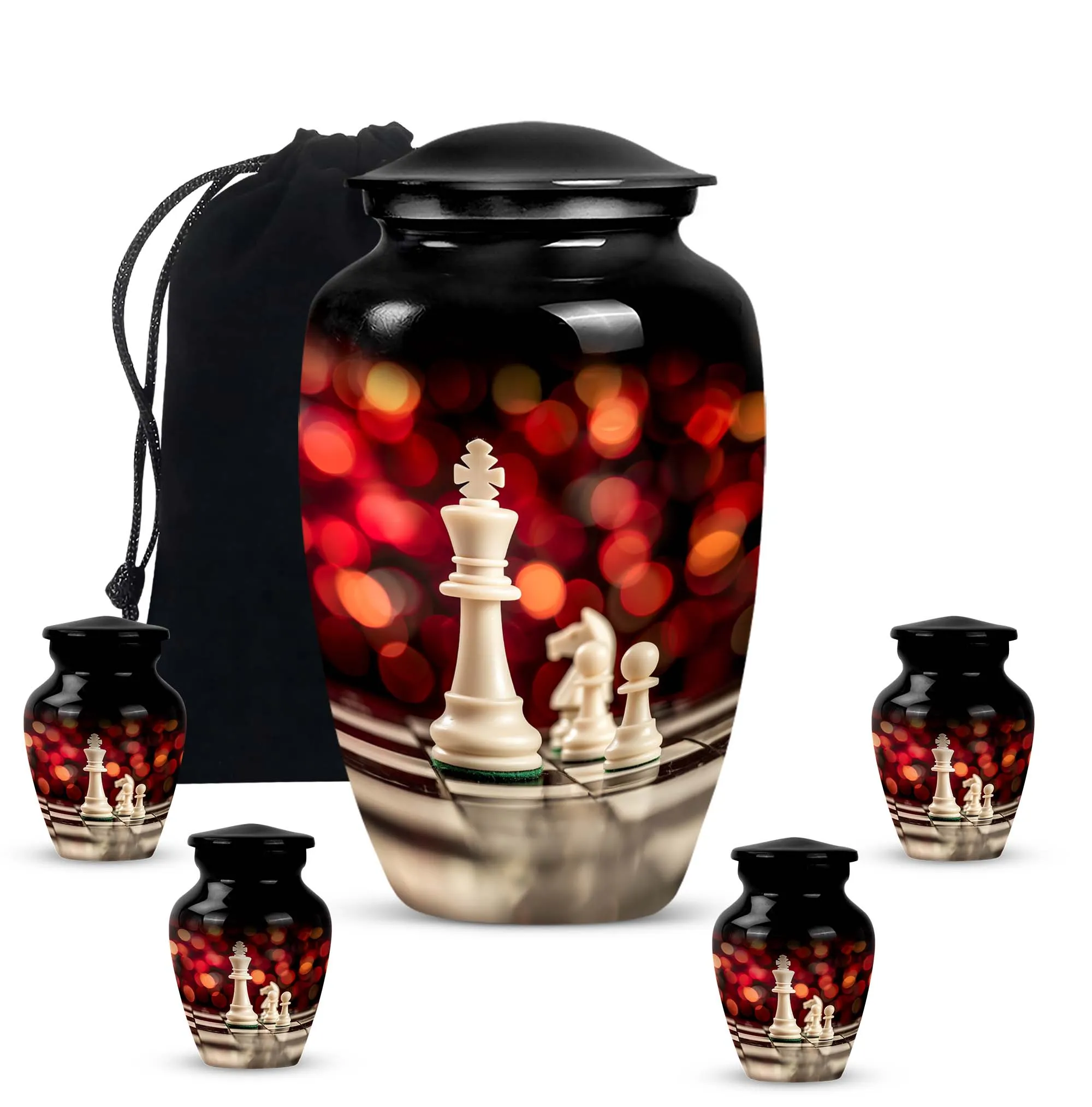 Chess Urn Tribute:  Cremation Hold for Adult Male Remembrance
