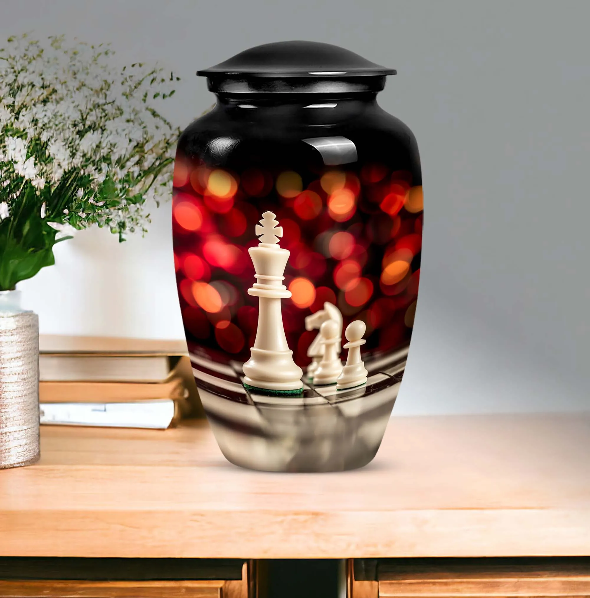 Chess Urn Tribute:  Cremation Hold for Adult Male Remembrance