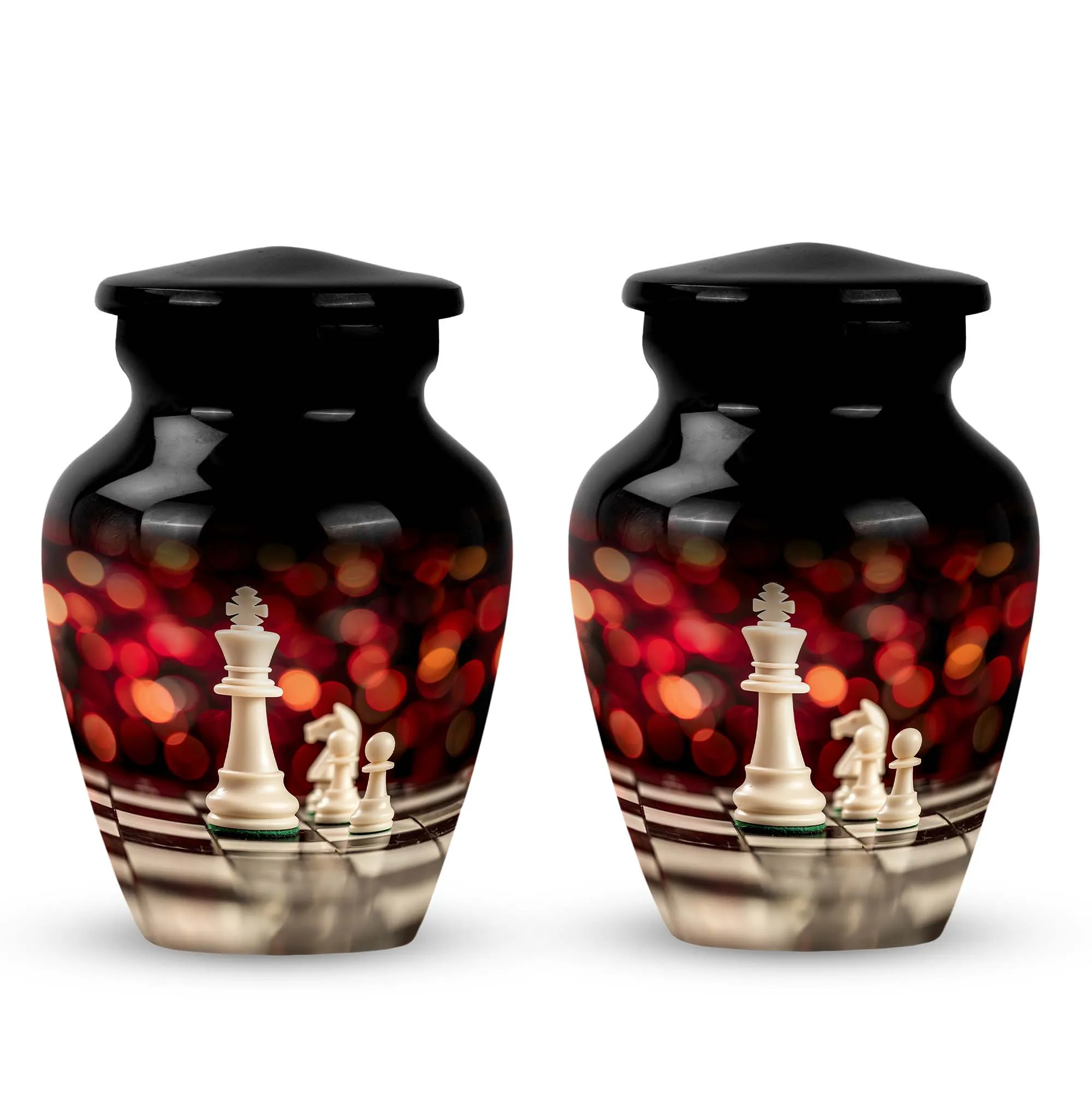 Chess Urn Tribute:  Cremation Hold for Adult Male Remembrance