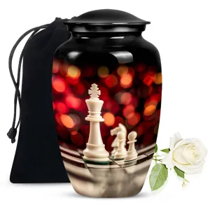 Chess Urn Tribute:  Cremation Hold for Adult Male Remembrance