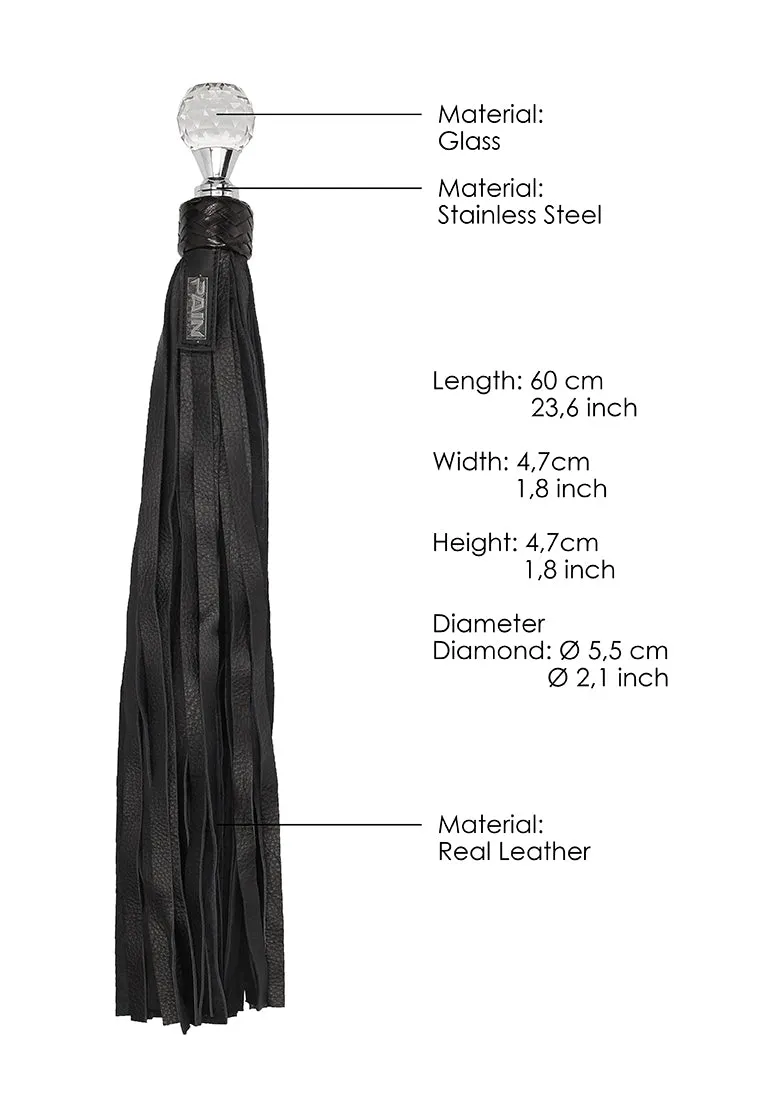 Classic Designer Round Sparkling Handle - Black