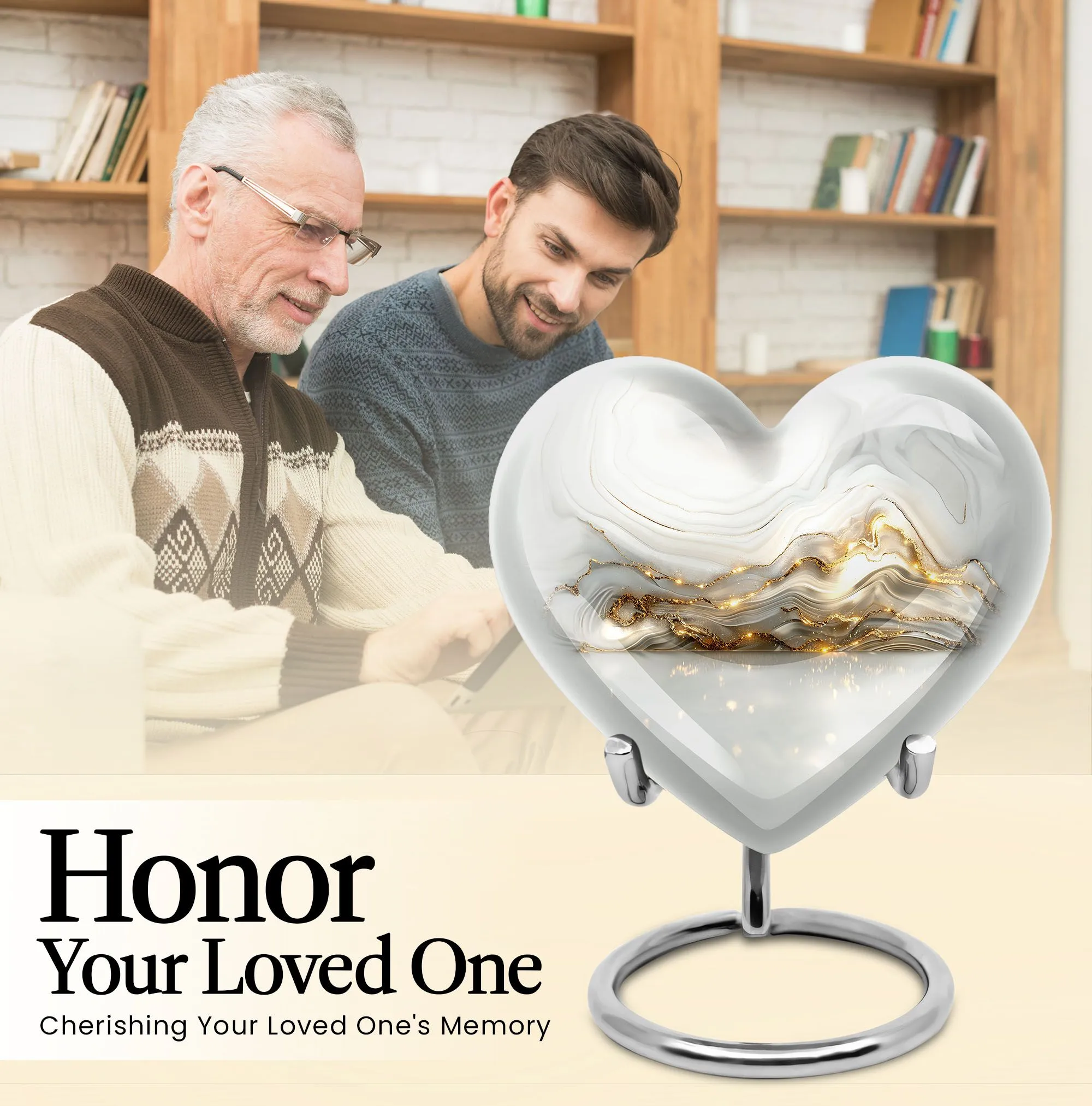 Colourful Swirl Cremation Urn - Forever Memorial for Love