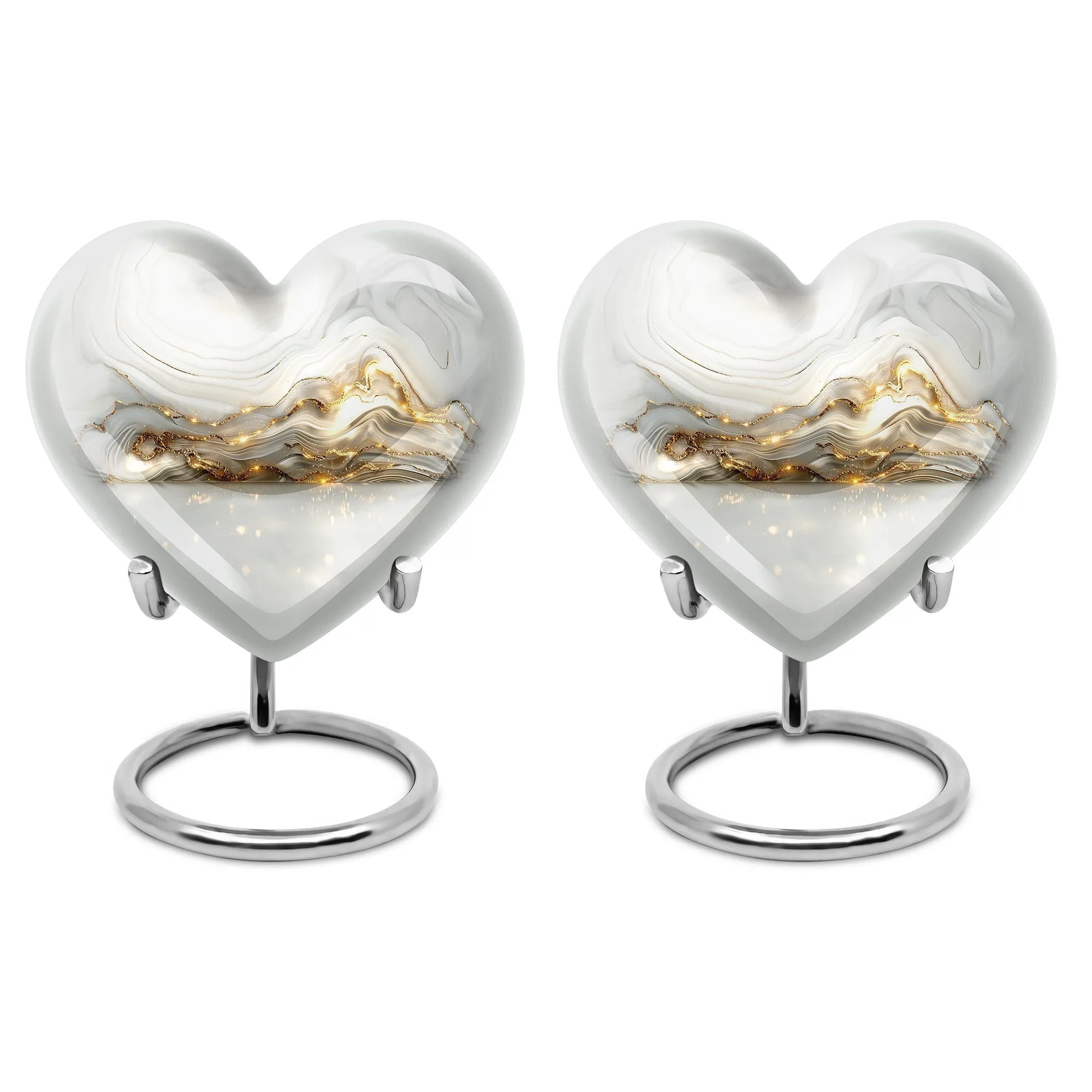 Colourful Swirl Cremation Urn - Forever Memorial for Love