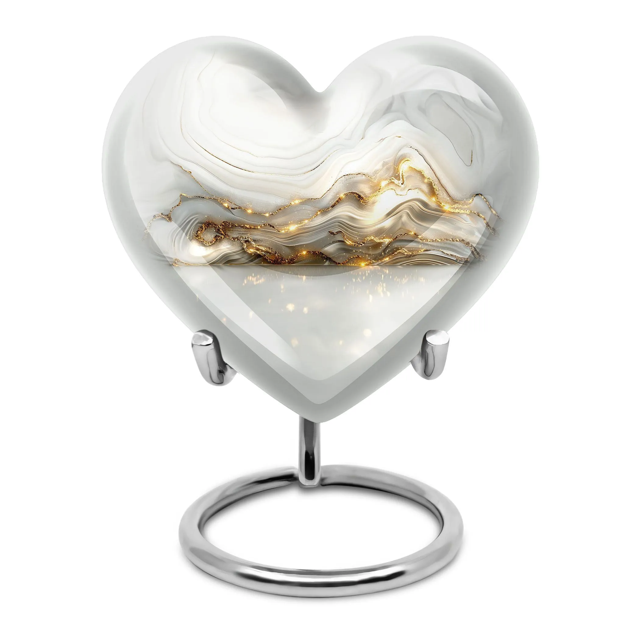 Colourful Swirl Cremation Urn - Forever Memorial for Love