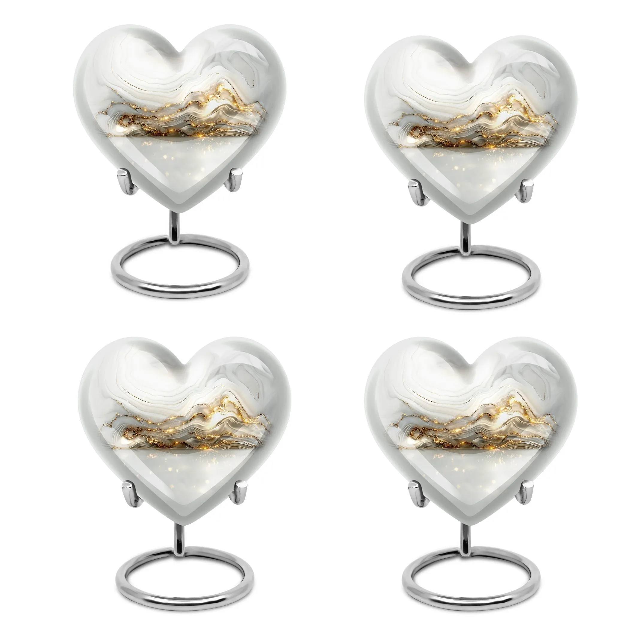 Colourful Swirl Cremation Urn - Forever Memorial for Love