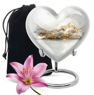 Colourful Swirl Cremation Urn - Forever Memorial for Love