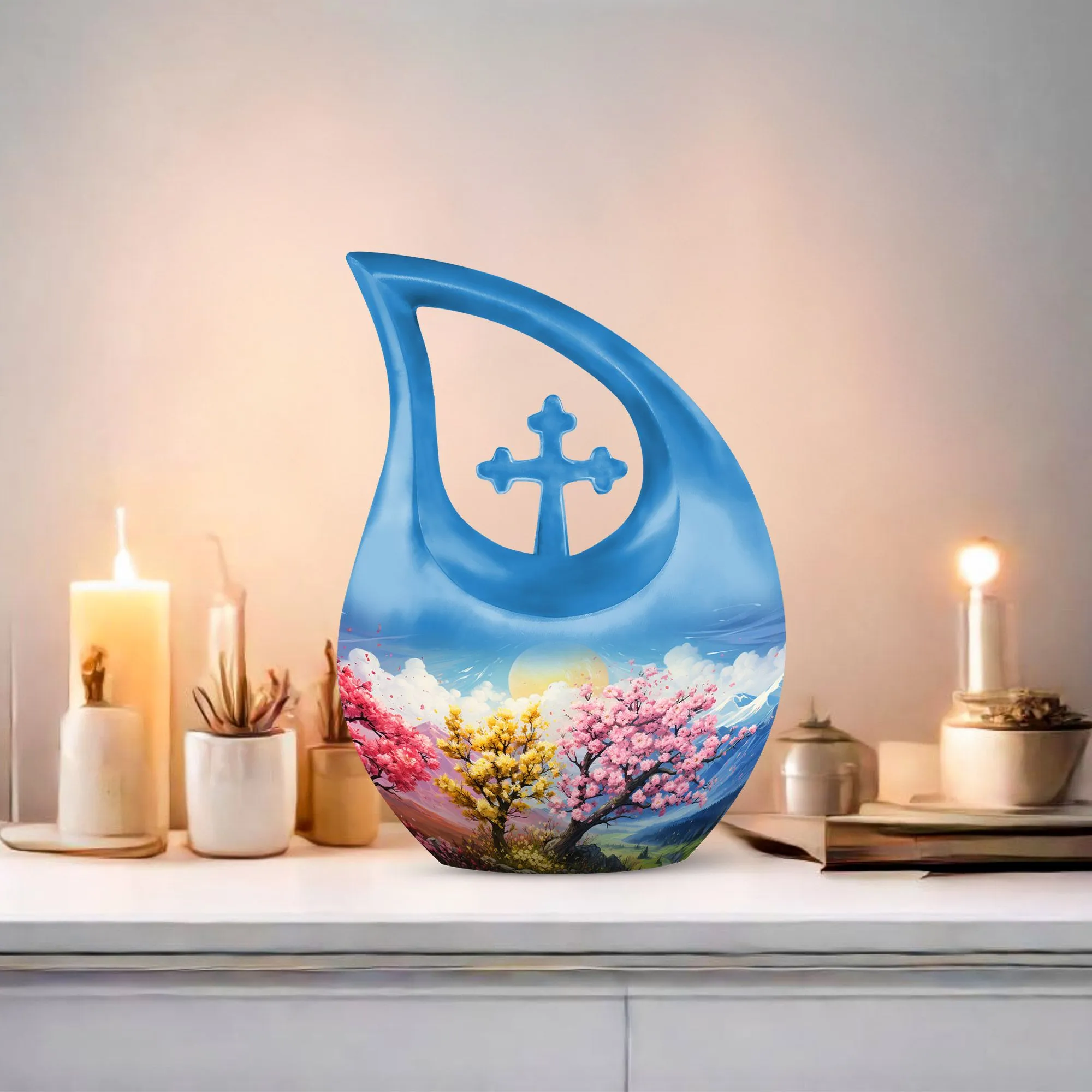 Cross Drop Wilderness Urn - An Memorial Tribute Ashes