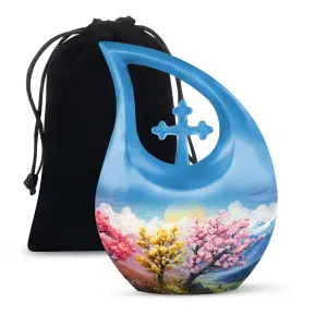 Cross Drop Wilderness Urn - An Memorial Tribute Ashes