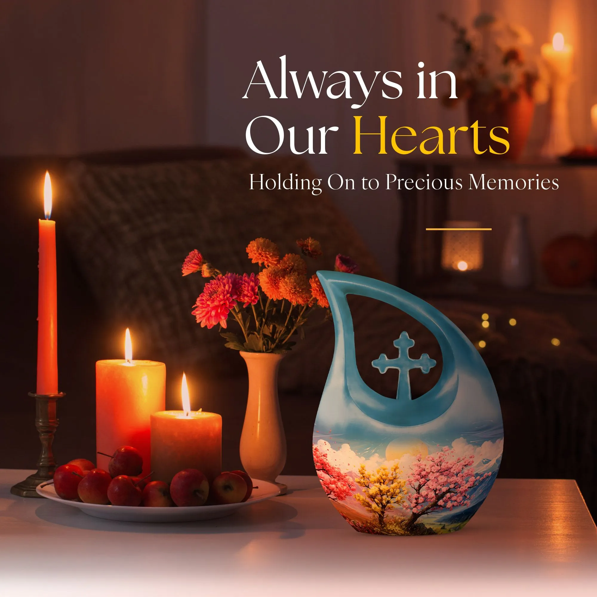 Cross Drop Wilderness Urn - An Memorial Tribute Ashes