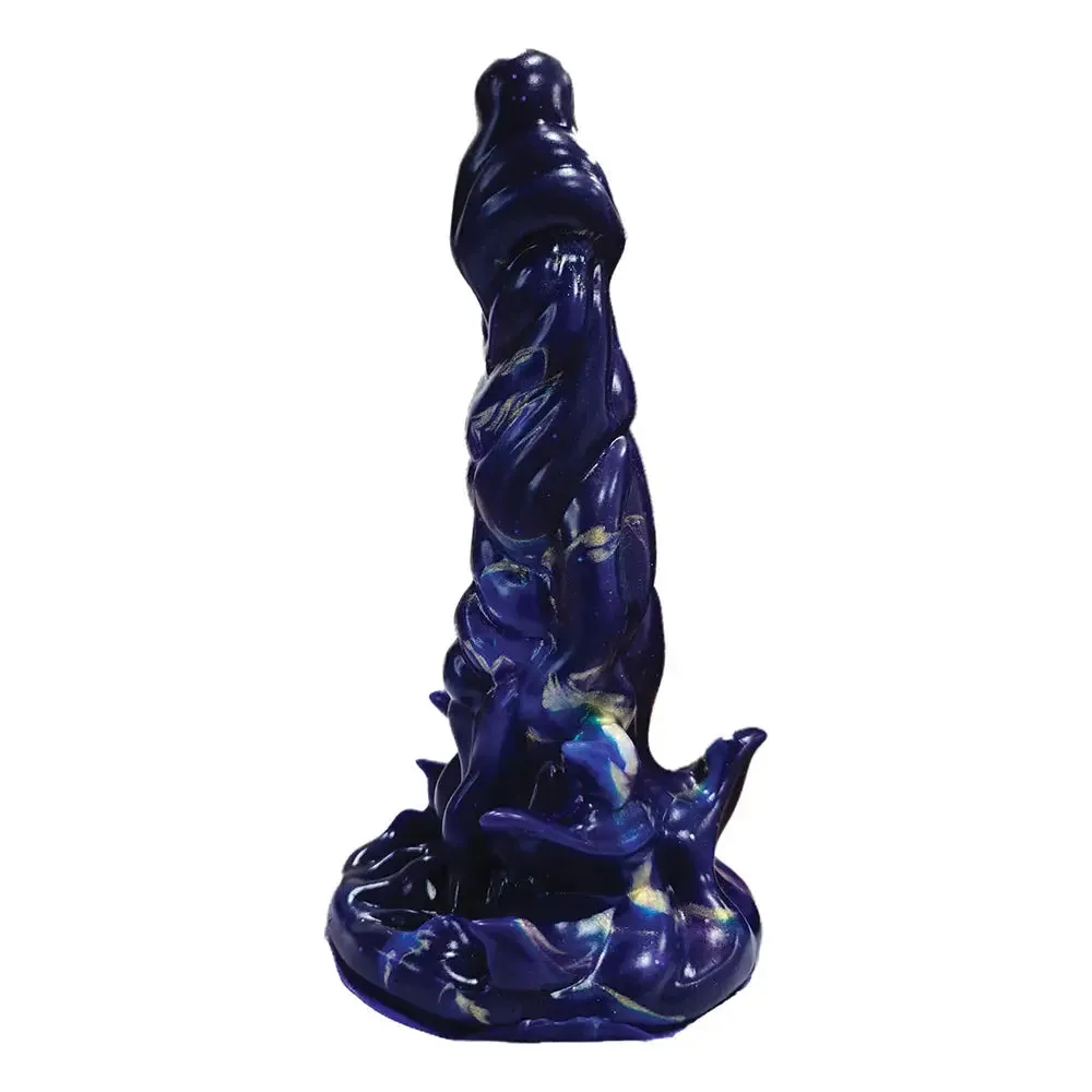 Demon Dildo Sex Toy Thrasher with Vibrating Bullet Silicone Dildo 6.5 in