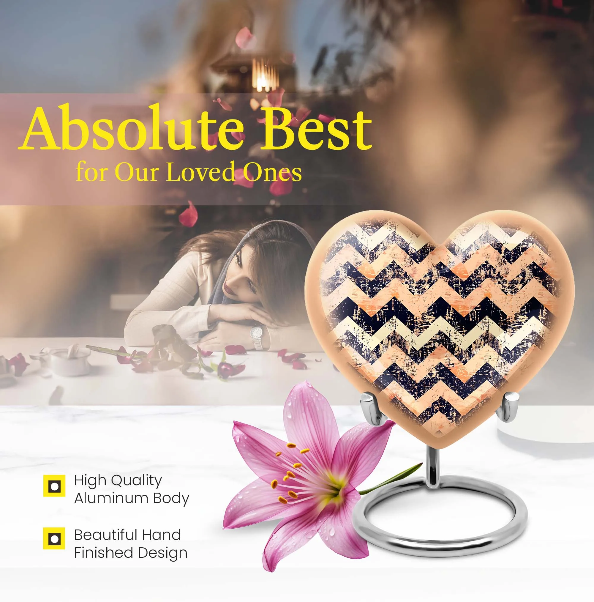 Exclusive Pattern Urn Unique Human Ashes Eternity Memorial