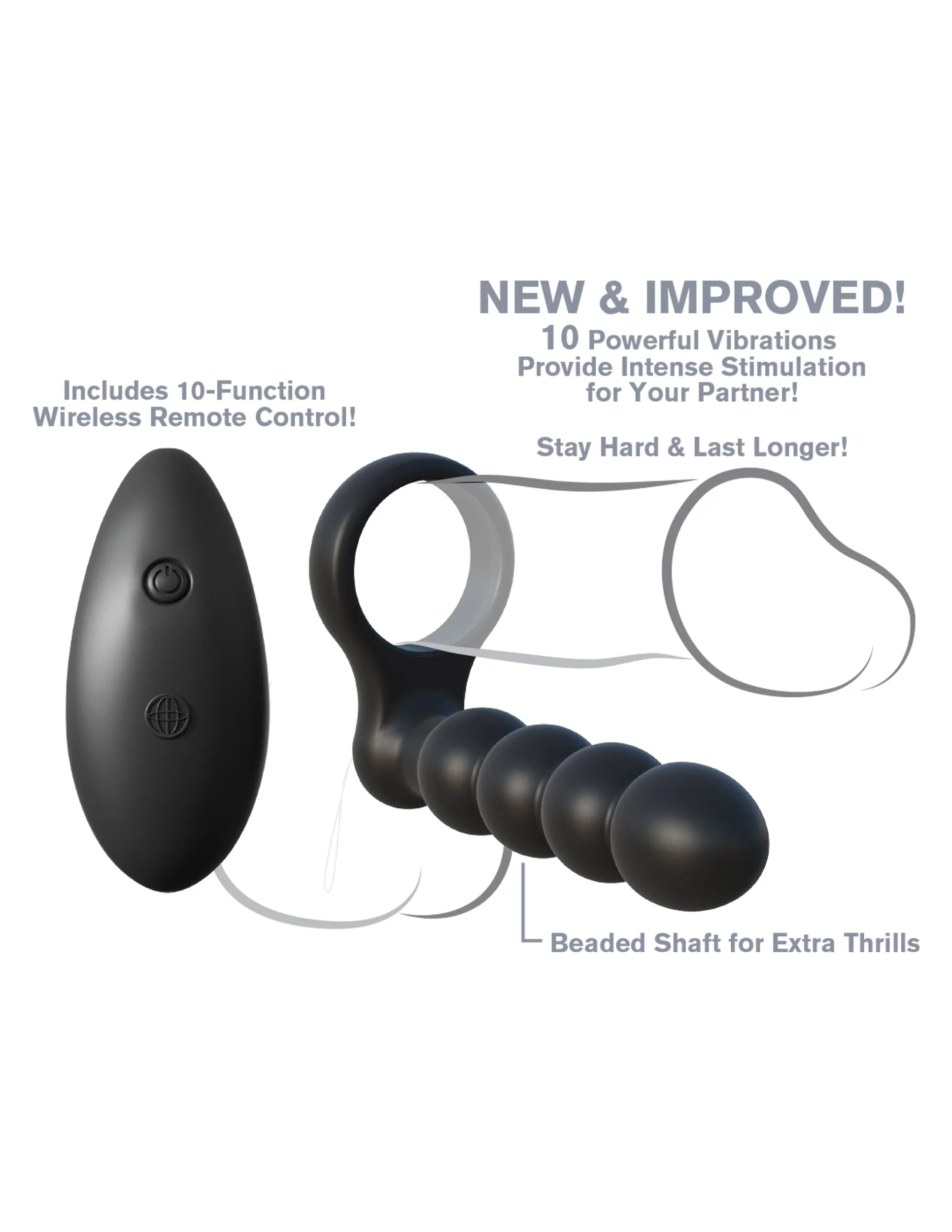 Fantasy C-Ringz - Remote Control Double Penetrator