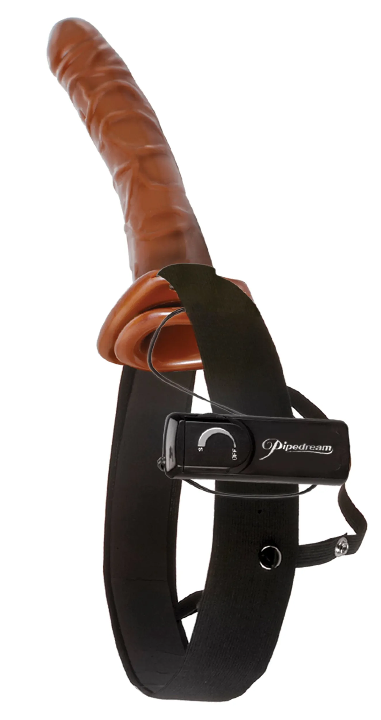 Fetish Fantasy Series - Chocolate Dream Vibrating Hollow Strap-On