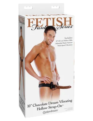 Fetish Fantasy Series - Chocolate Dream Vibrating Hollow Strap-On