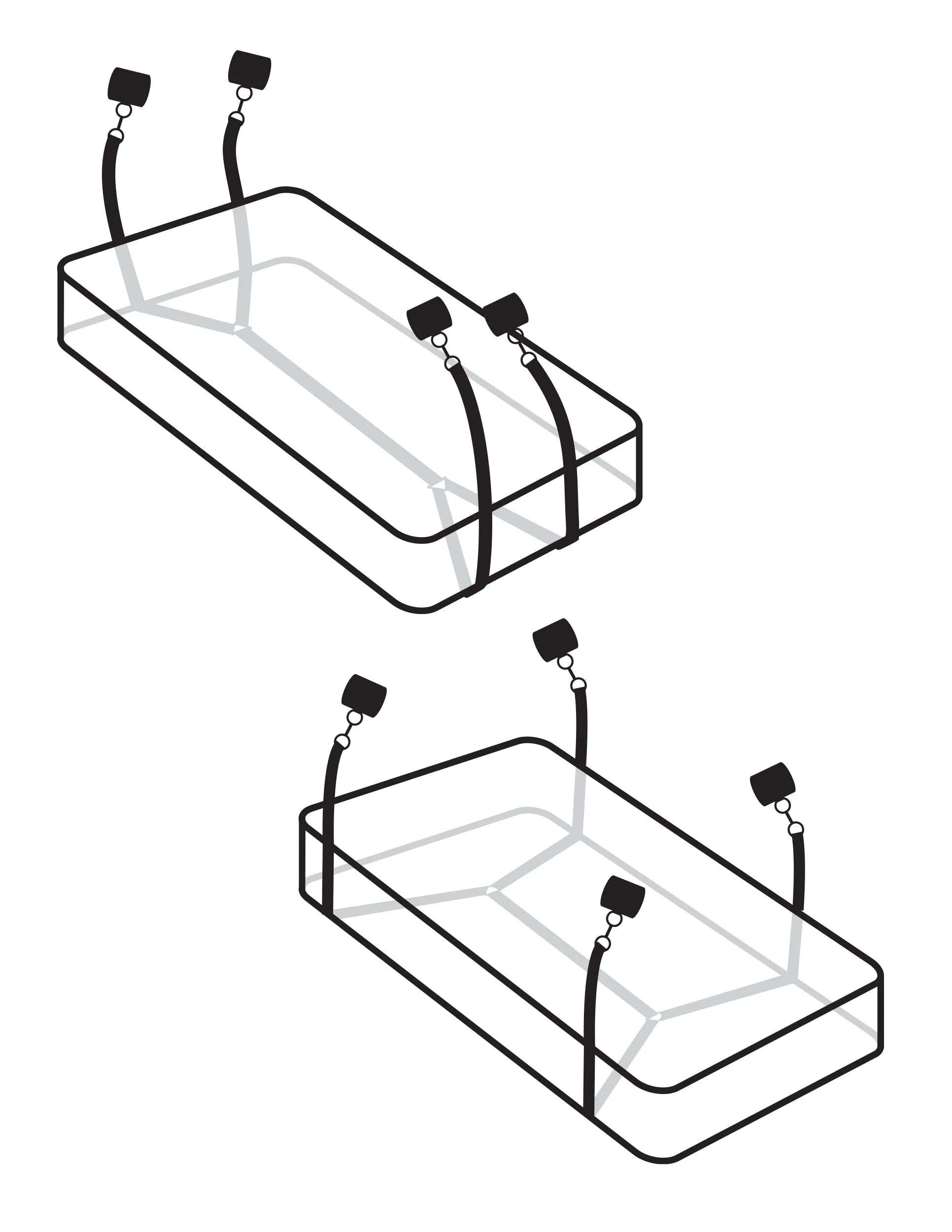 Fetish Fantasy Series Limited Edition - Wraparound Mattress Restraints
