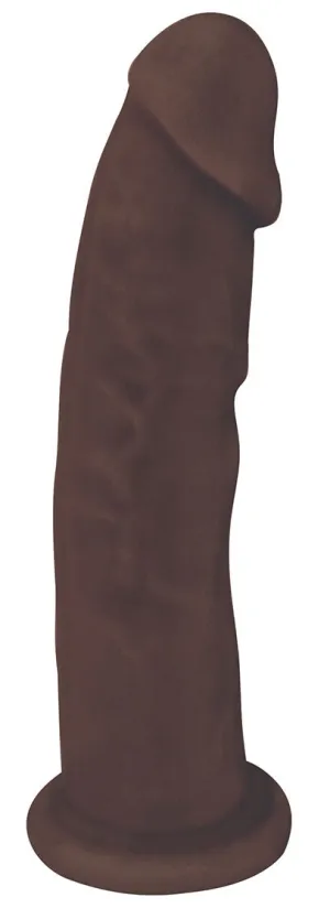 Fleshstixxx 6 Silicone Dildo No Ball Chocolate