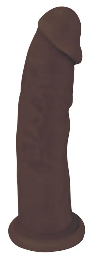 Fleshstixxx 9 Silicone Dildo Without Balls Chocolate