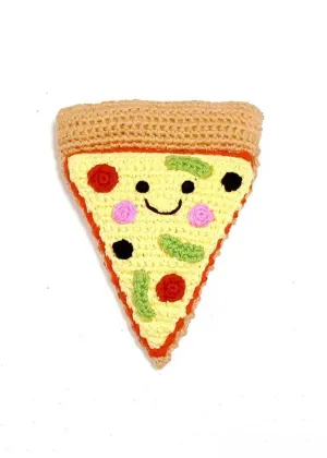 Friendly Plush Pizza Rattle