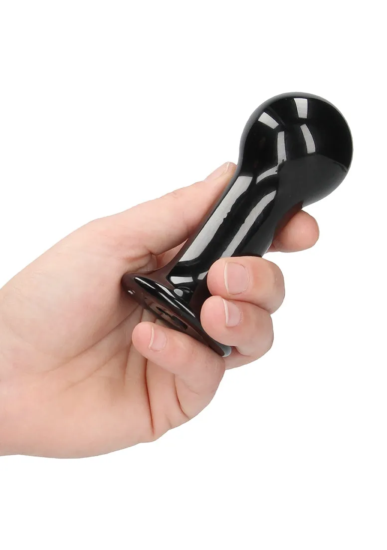 Globy - Glass Vibrator - With Suction Cup And Remote - Rechargeable - 10 Speed