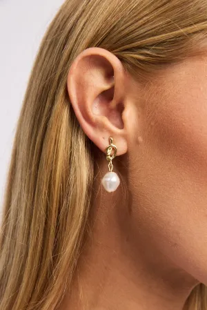 Gold Knotted Detail Earrings