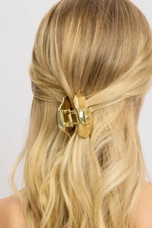Gold Spiral Claw Clip
