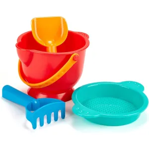 Hape Beach Basics - 4-Piece Sand Playset with Tools