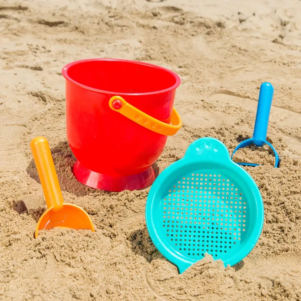 Hape Beach Basics - 4-Piece Sand Playset with Tools