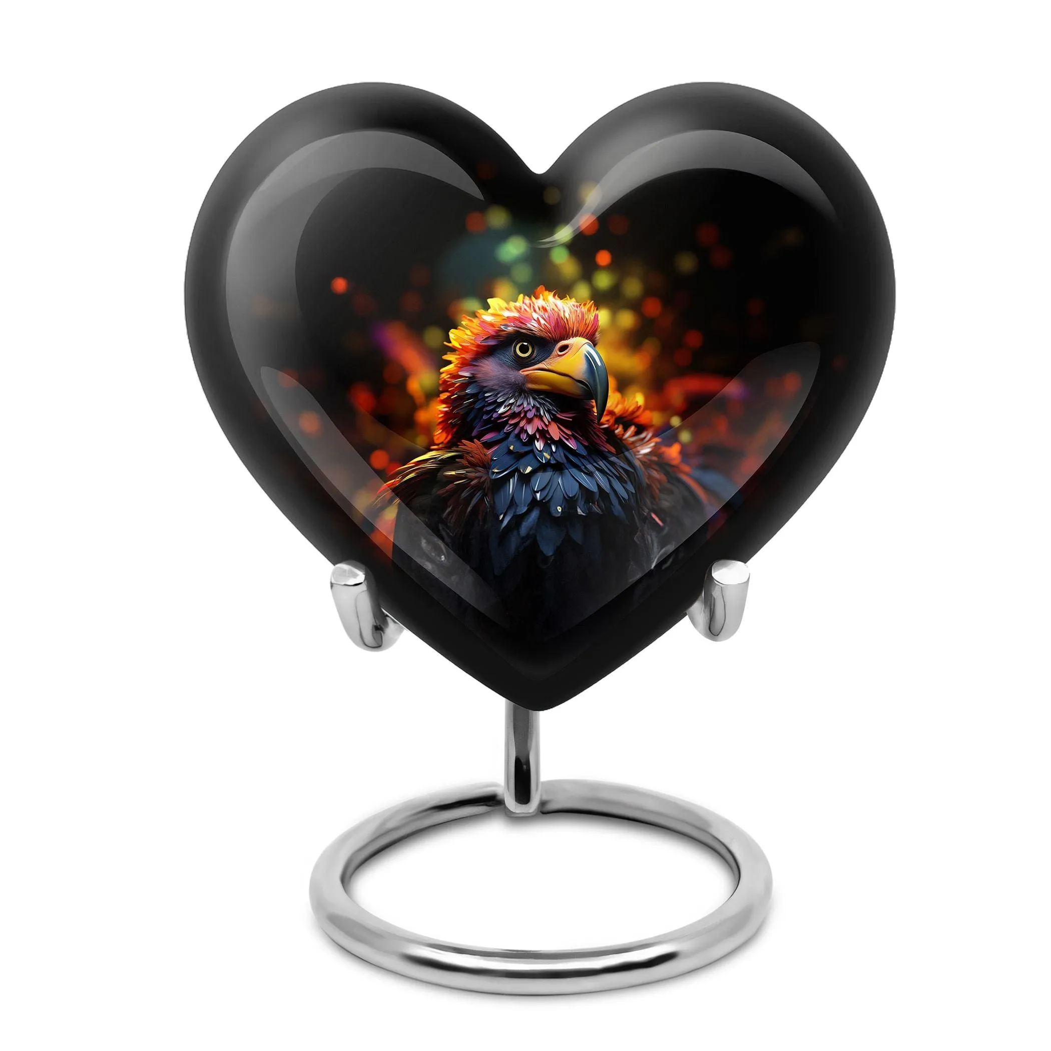 Harmonious Puffin Bird Elegy: Cremation Urn for Human Ashes