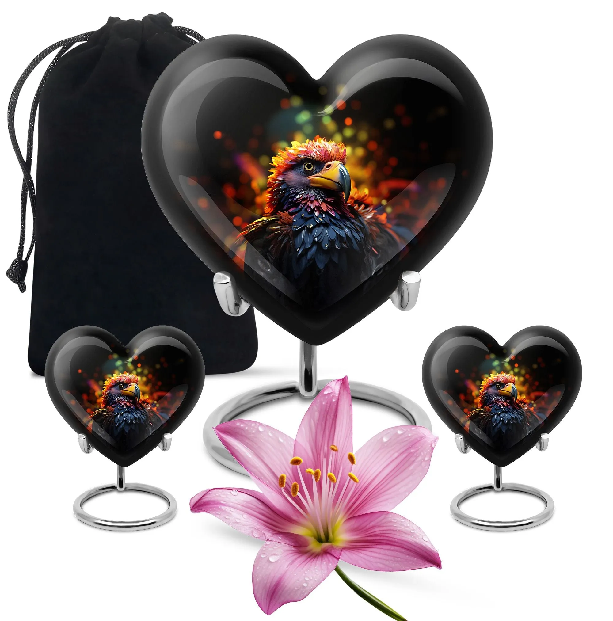 Harmonious Puffin Bird Elegy: Cremation Urn for Human Ashes