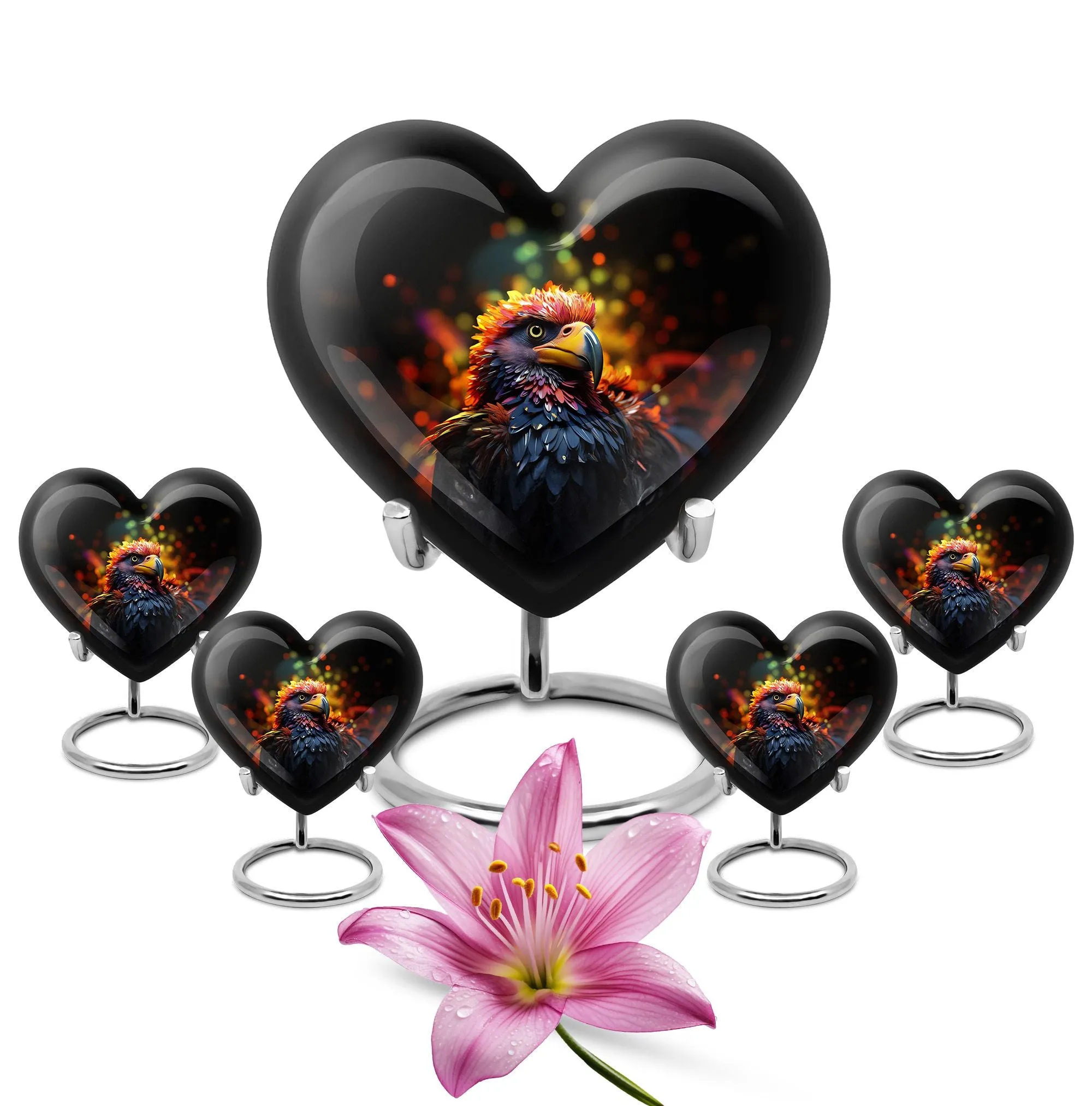 Harmonious Puffin Bird Elegy: Cremation Urn for Human Ashes
