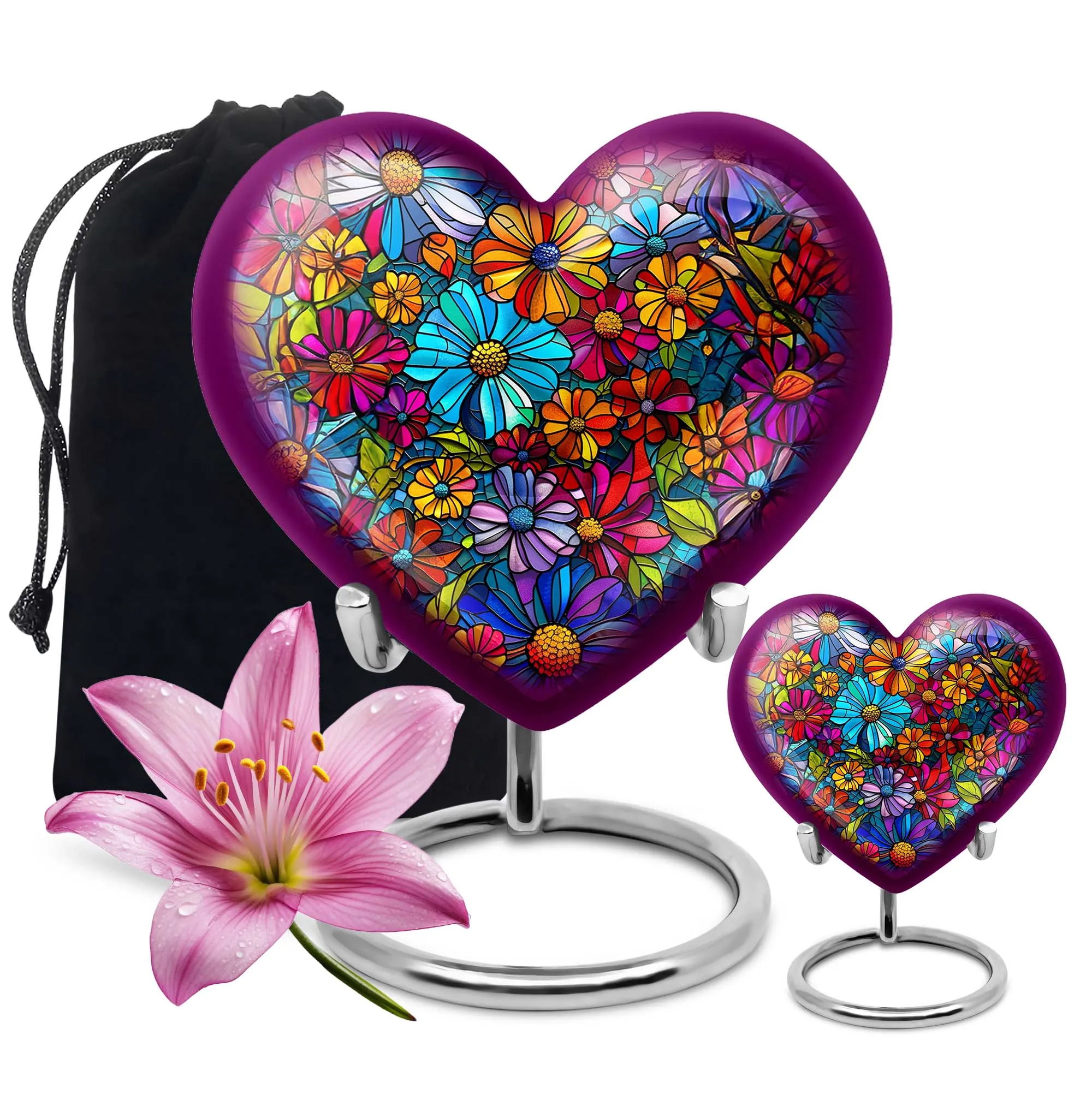 Heartfelt Blossoms: Cremation Flower Urn for Heavenly Repository